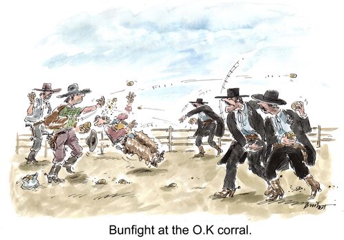 'Bunfight at the O.K corral.'