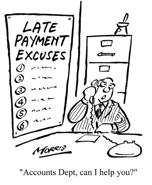 "Accounts Dept, can I help you?"