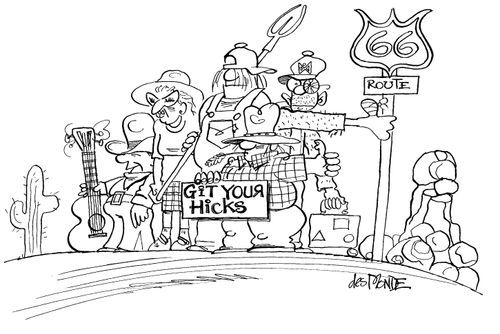 'Git your hicks' on route 66.