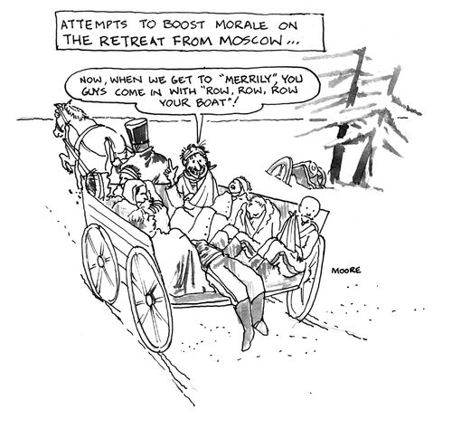 Attempts to boost morale on the retreat from Moscow