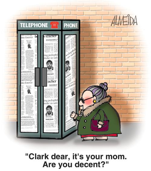 'Clark, dear. It's your mom. Are you decent?'
