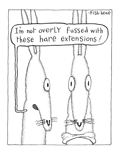 "I'm not overly fussed with these hare extentions."