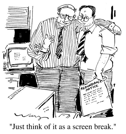 "Just think of it as a screen break"