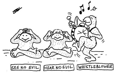 See No Evil, Hear No Evil, Whisleblower