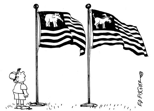 Political Flags.