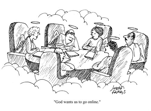 'God wants us to go online.'