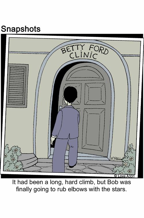 It had been a long, hard climb, but Bob was finally going to rub elbows with the stars.