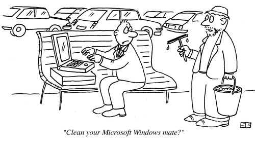'Clean your Microsoft Windows mate?'