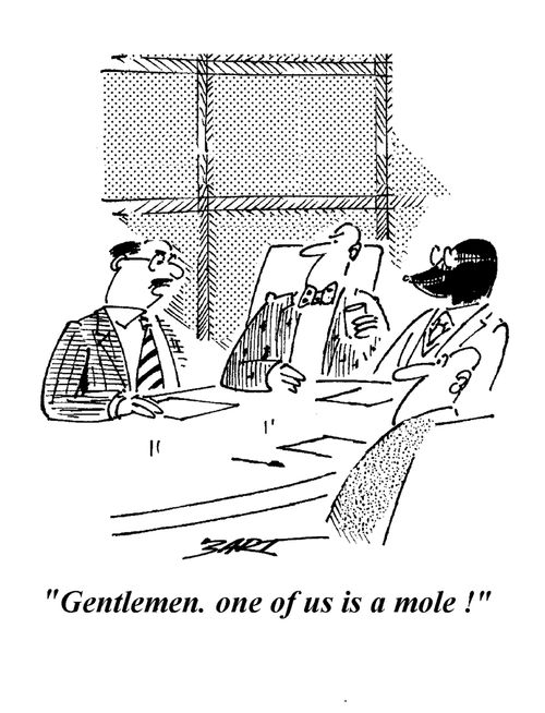 "Gentlemen, one of us is a mole!"