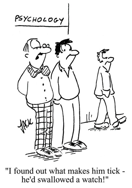 'I found out what makes him tick - he'd swallowed a watch!'