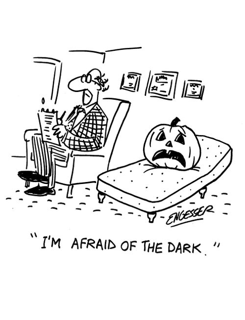 'I'm afraid of the dark.'
