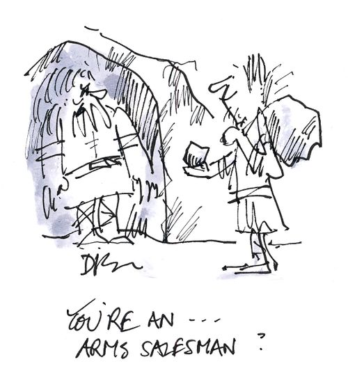 'You're an arms salesman?'