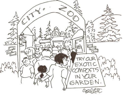 City Zoo: 'Try our exotic composts in your garden.'