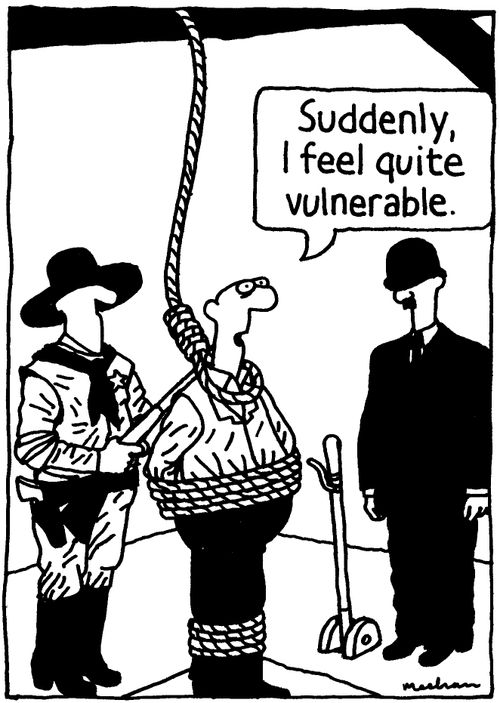 'Suddenly, I feel quite vulnerable.'