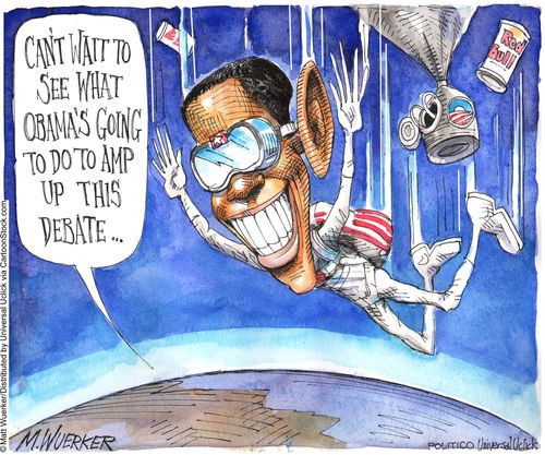 'Can't wait to see what Obama's going to do to amp up this debate.'
