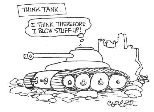 Think tank: 'I think therefore I blow stuff up!' 