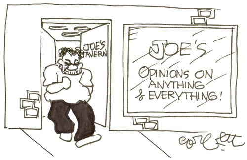Joe's: 'Opinions on anything & everything!'