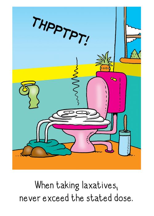Never exceed the stated dose of laxatives.
