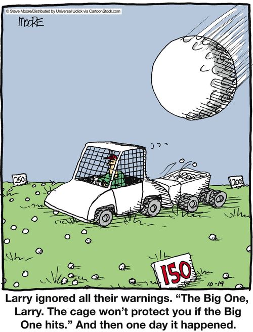 Larry ignored all their warnings. 'The Big One, Larry. The cage won't protect you if the Big One hits'. And then one day it happened.