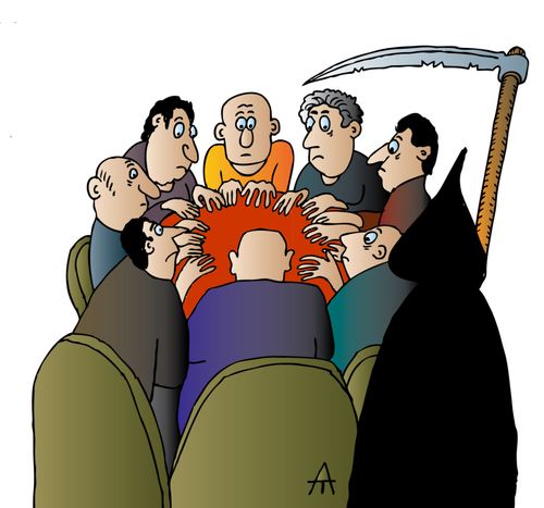 Spiritual Show Observed by the Grim Reaper.