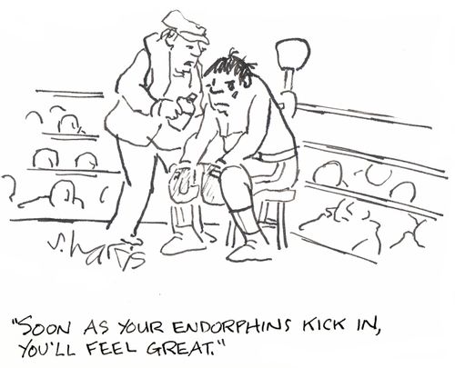 'Soon as your endorphins kick in, you'll feel great.'