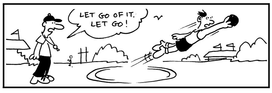'Let go of it. Let go.'