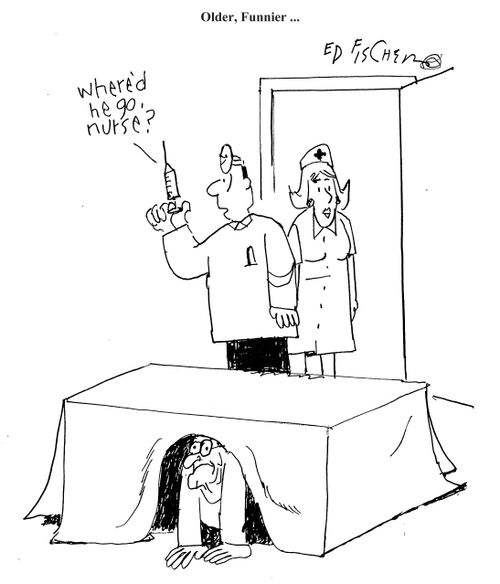 'Where'd he go, nurse?'