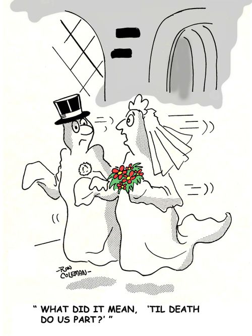 'What did it mean, 'til death do us part?'' 