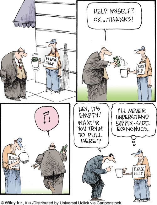 'I'll never understand supply-side economics...'