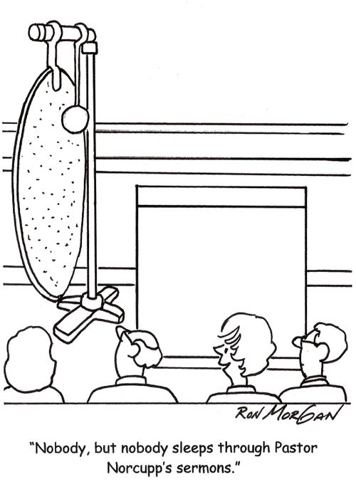 'Nobody, but nobody sleeps through Pastor Norcupp's sermons.'