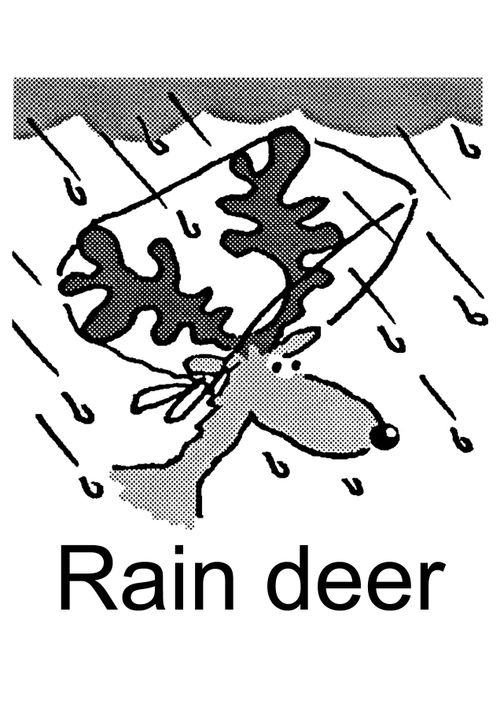 'Rain deer.'