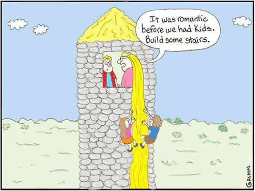 'It was romantic before we had kids. Build some stairs.'