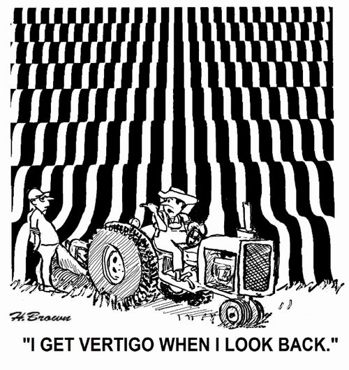 'I get vertigo when I look back.'