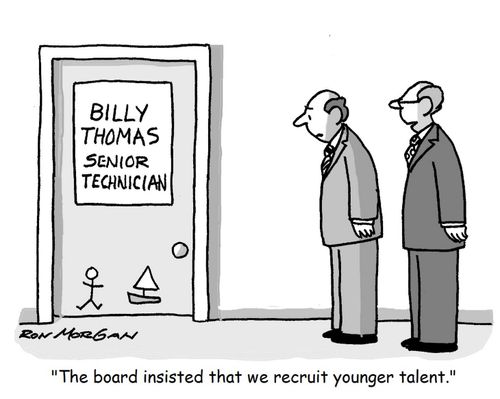 'The board insisted that we recruit younger talent.'