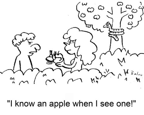 'I know an apple when I see one!'