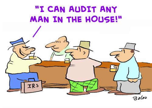'I can audit any man in the house!'