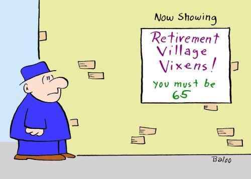 Now showing: Retirement Village Vixens, You must be 65.
