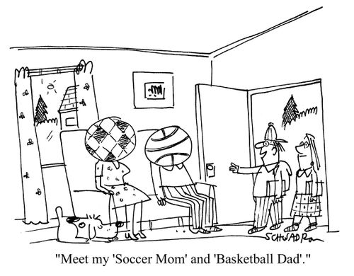 'Meet my 'Soccer Mom' and 'Basketball Dad'.'