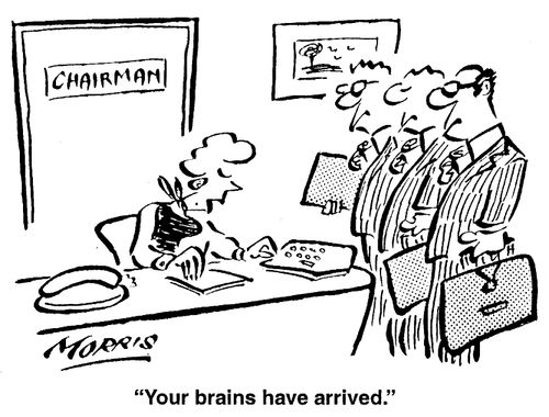 Your brains have arrived.