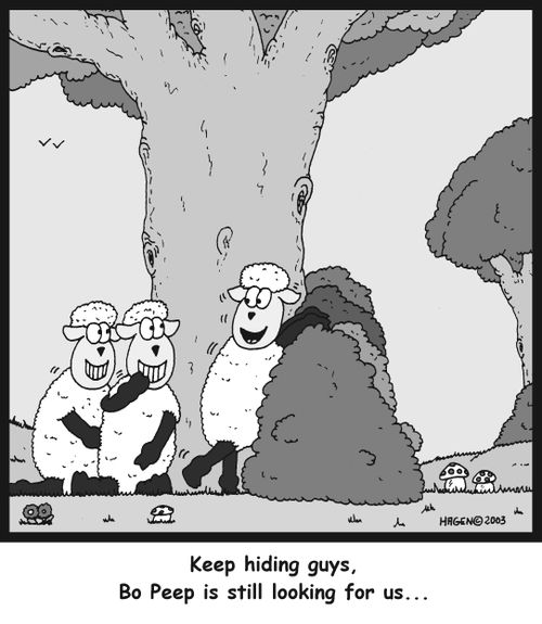 'Keep hiding guys, Bo Peep is still looking for us...'
