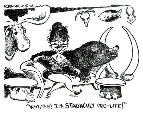 'Why, yes! I'm staunchly pro-life!'