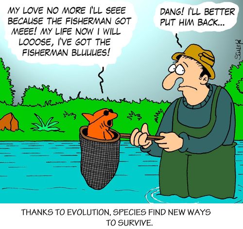 Thanks to evolution, species find new ways to survive.