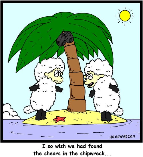 'I so wish we had found the shears in the shipwreck...'