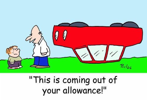 'This is coming out of your allowance!'