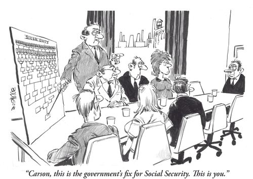 'Carson, this is the government's fix for Social Security. This is you'