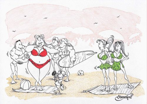 On the beach