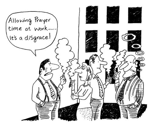 'Allowing prayer time at work...It's a disgrace!'