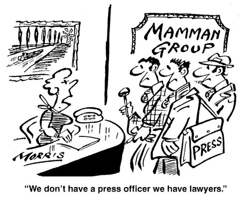 'We don't have a press officer we have lawyers.'