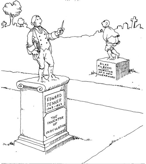 Statues - Inventor of inoculation / Inventor of a new Swear Word