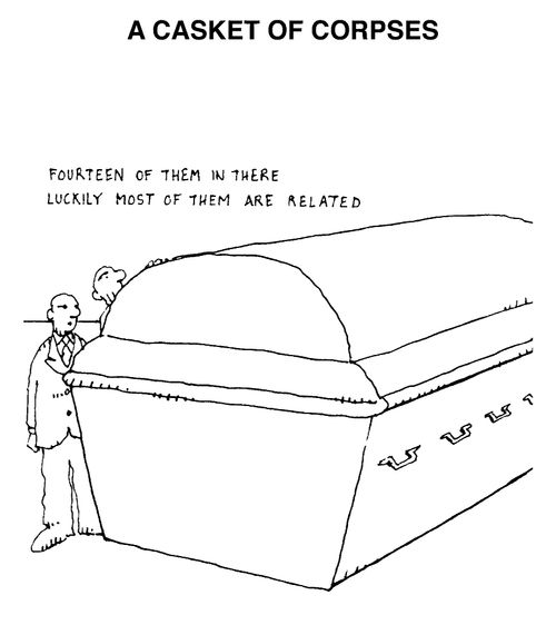 A casket of corpses